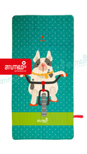 Cargar imagen en el visor de la galería, Toalla microfibra adultos / Perro Bicicleta