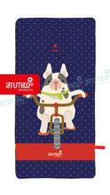Cargar imagen en el visor de la galería, Toalla microfibra adultos / Perro Bicicleta